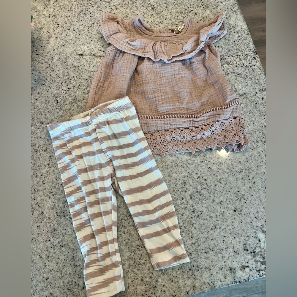 Jessica Simpson outfit matching set 3-6 months